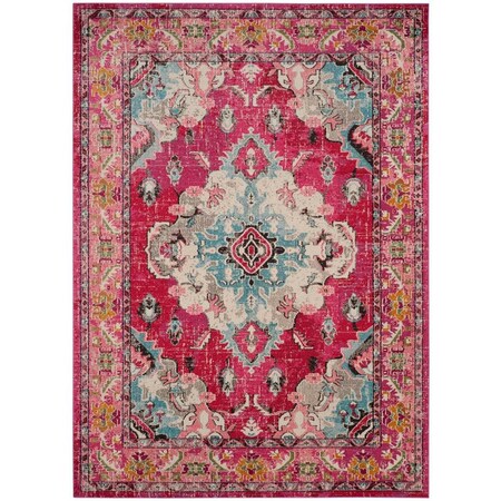 Safavieh 8 x 10 ft. Monaco Power Loomed Large Rectangle Area Rug, Pink and Multi MNC243D-810